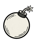 Power-up bomb decorative icon